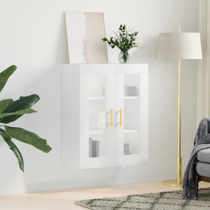 Wall Mounted Cabinet White 69.5x34x90 cm