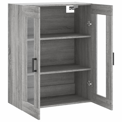 Wall Mounted Cabinet Grey Sonoma 69.5x34x90 cm