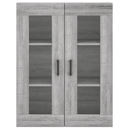 Wall Mounted Cabinet Grey Sonoma 69.5x34x90 cm