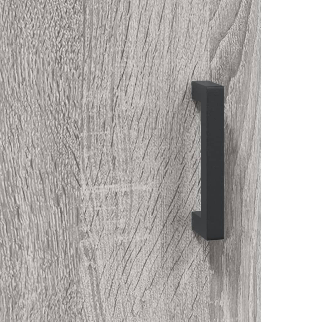 Wall Mounted Cabinet Grey Sonoma 69.5x34x90 cm