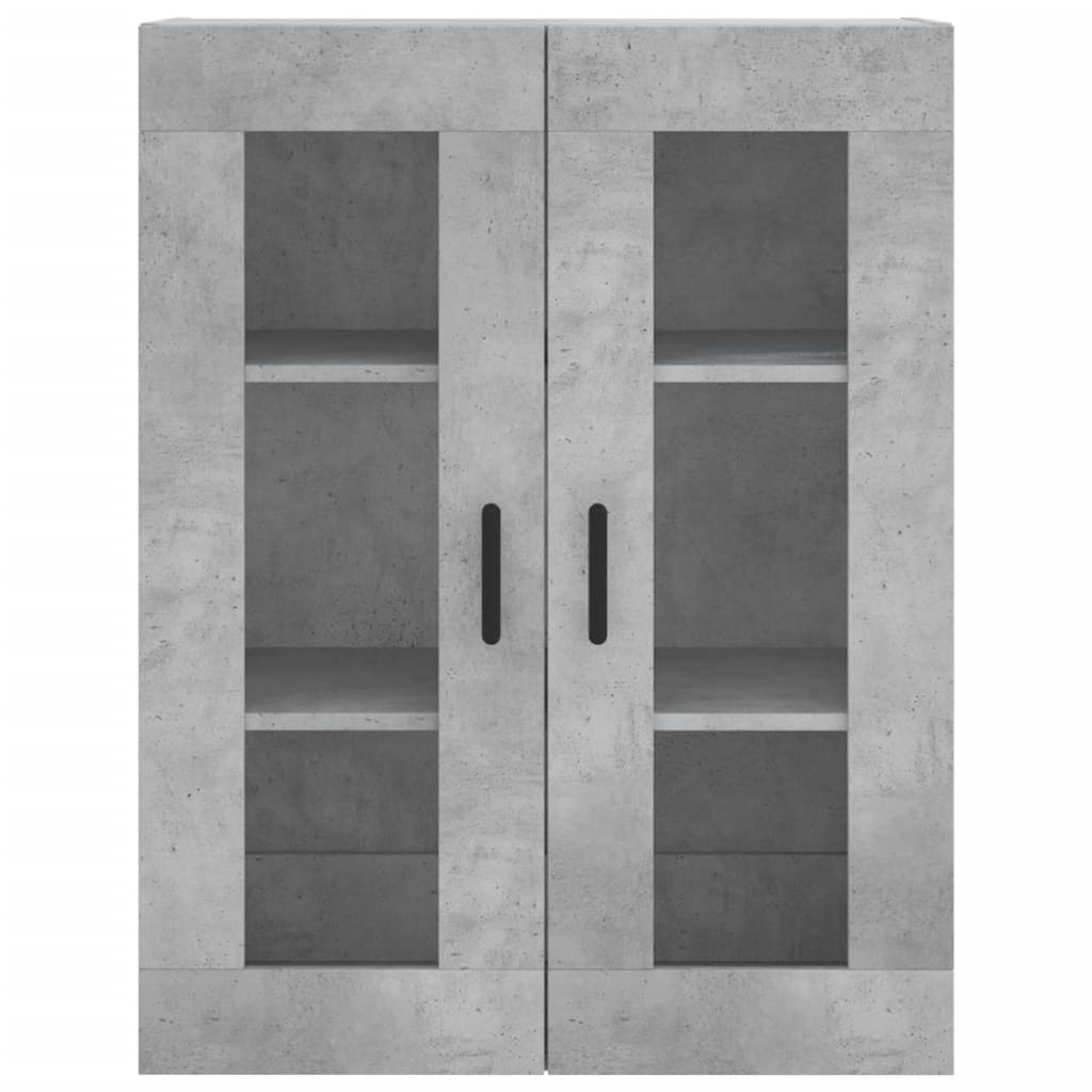 Wall Mounted Cabinet Concrete Grey 69.5x34x90 cm