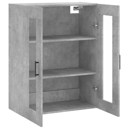 Wall Mounted Cabinet Concrete Grey 69.5x34x90 cm