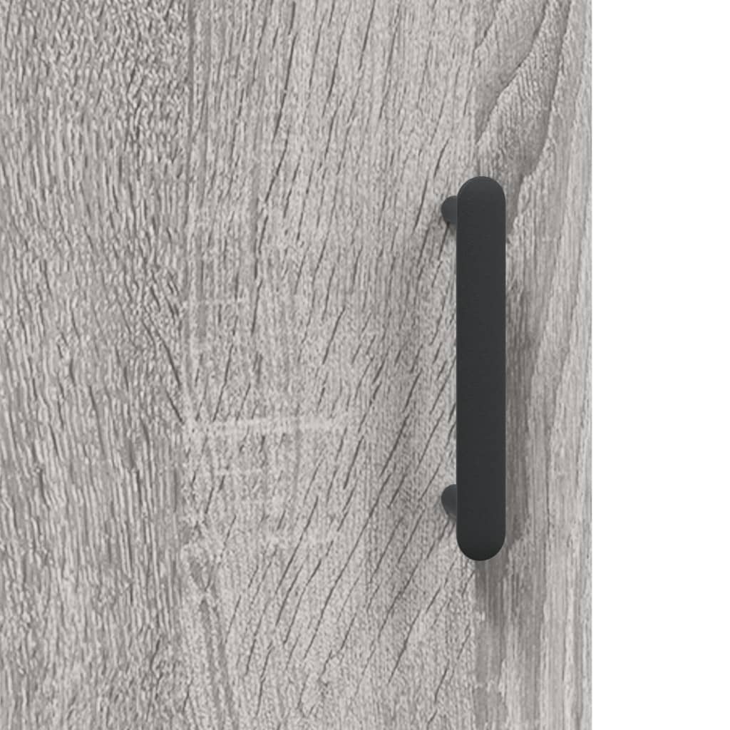 Wall Mounted Cabinet Grey Sonoma 69.5x34x90 cm