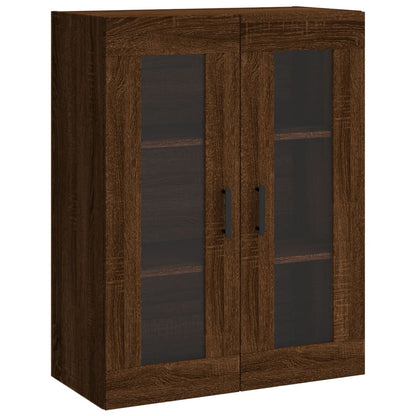 Wall Mounted Cabinet Brown Oak 69.5x34x90 cm