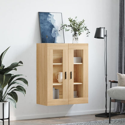 Wall Mounted Cabinet Sonoma Oak 69.5x34x90 cm