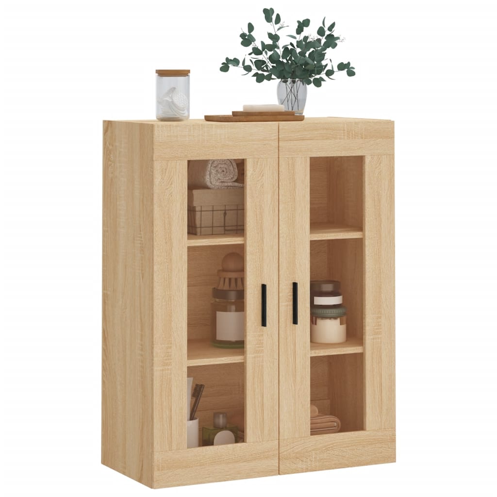 Wall Mounted Cabinet Sonoma Oak 69.5x34x90 cm