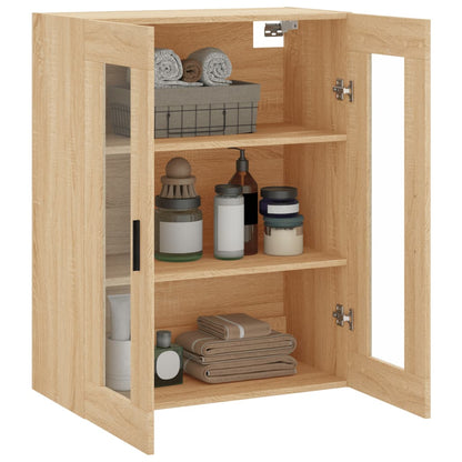 Wall Mounted Cabinet Sonoma Oak 69.5x34x90 cm