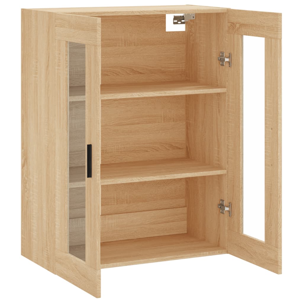 Wall Mounted Cabinet Sonoma Oak 69.5x34x90 cm