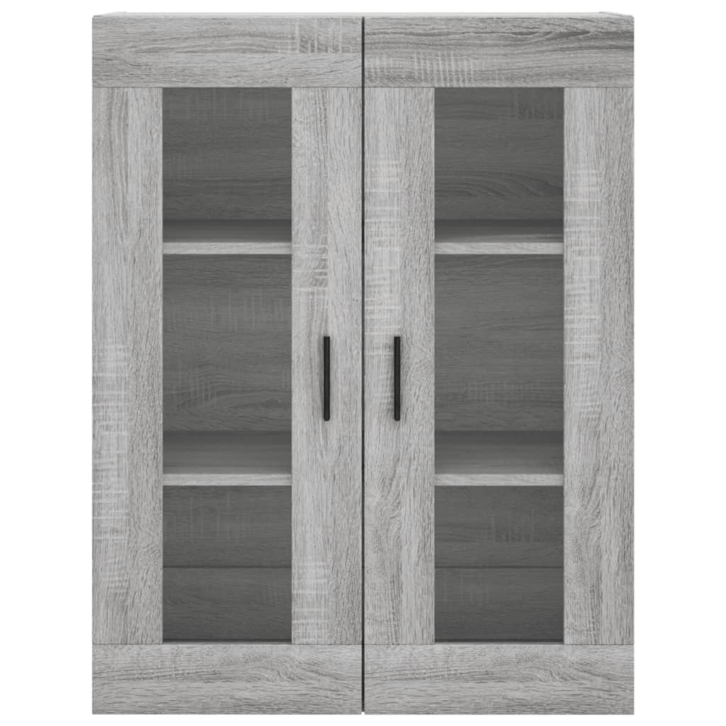 Wall Mounted Cabinet Grey Sonoma 69.5x34x90 cm