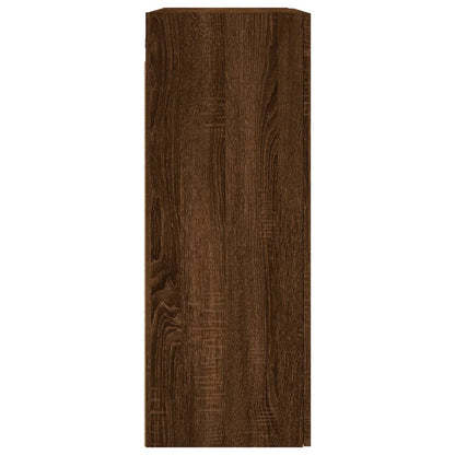 Wall Mounted Cabinet Brown Oak 69.5x34x90 cm