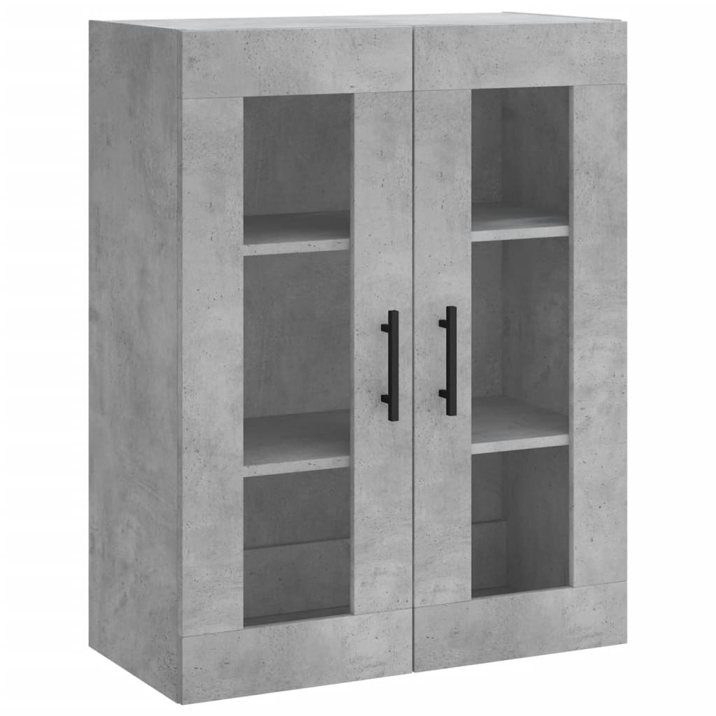 Wall Mounted Cabinet Concrete Grey 69.5x34x90 cm