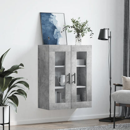 Wall Mounted Cabinet Concrete Grey 69.5x34x90 cm