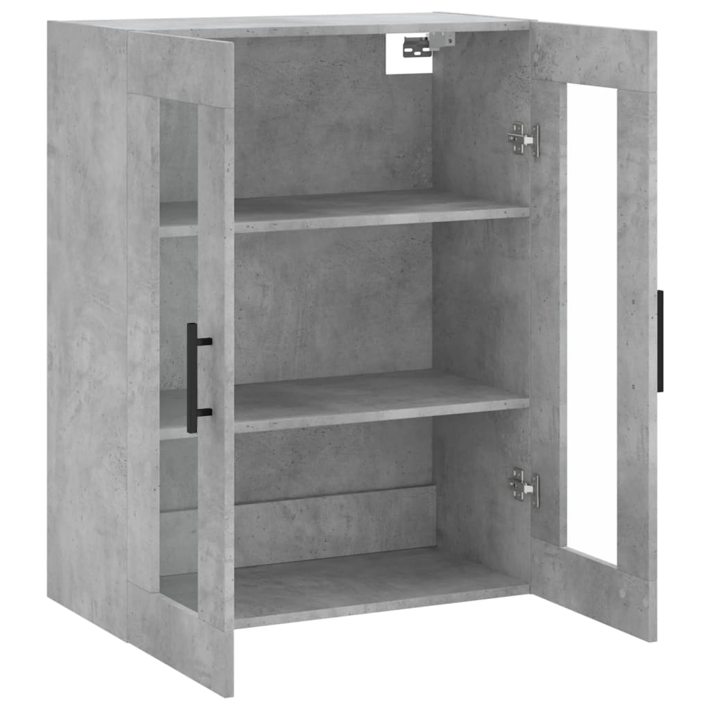 Wall Mounted Cabinet Concrete Grey 69.5x34x90 cm