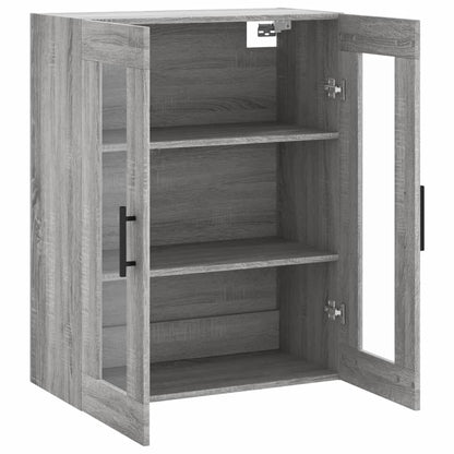 Wall Mounted Cabinet Grey Sonoma 69.5x34x90 cm