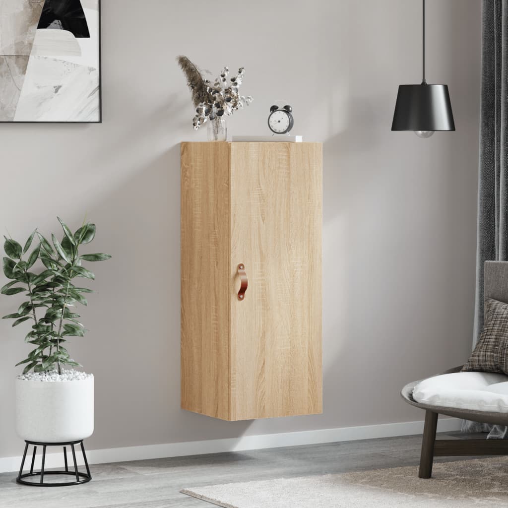 Wall Mounted Cabinet Sonoma Oak 34.5x34x90 cm