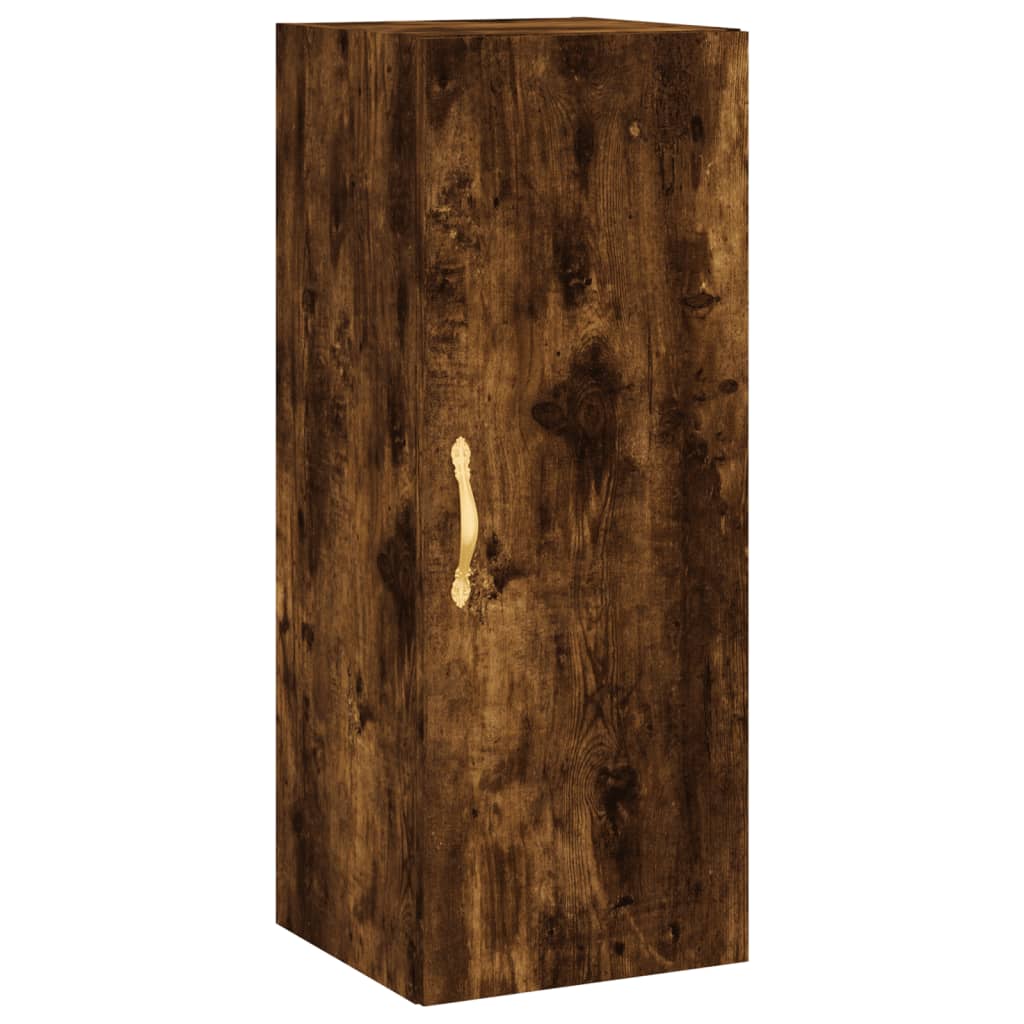 Wall Mounted Cabinet Smoked Oak 34.5x34x90 cm