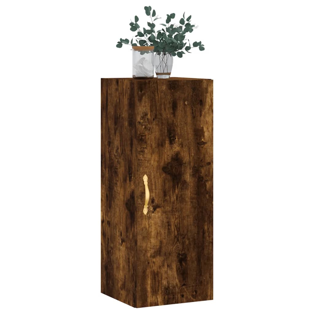 Wall Mounted Cabinet Smoked Oak 34.5x34x90 cm