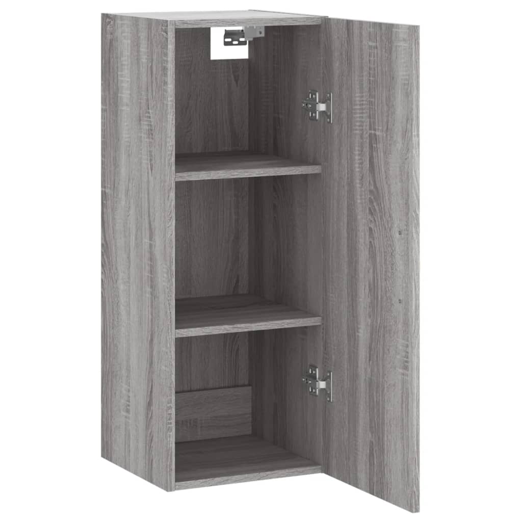 Wall Mounted Cabinet Grey Sonoma 34.5x34x90 cm