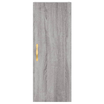 Wall Mounted Cabinet Grey Sonoma 34.5x34x90 cm