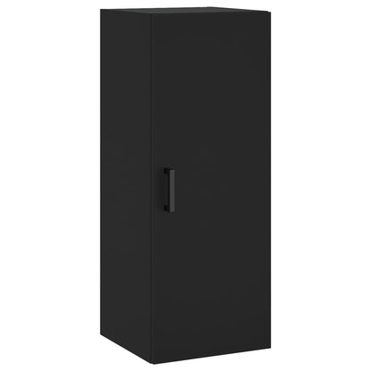 Wall Mounted Cabinet Black 34.5x34x90 cm