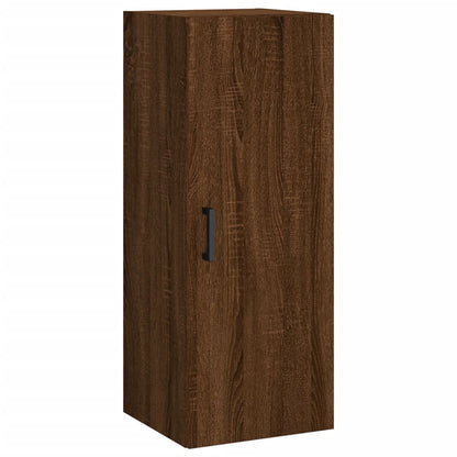 Wall Mounted Cabinet Brown Oak 34.5x34x90 cm