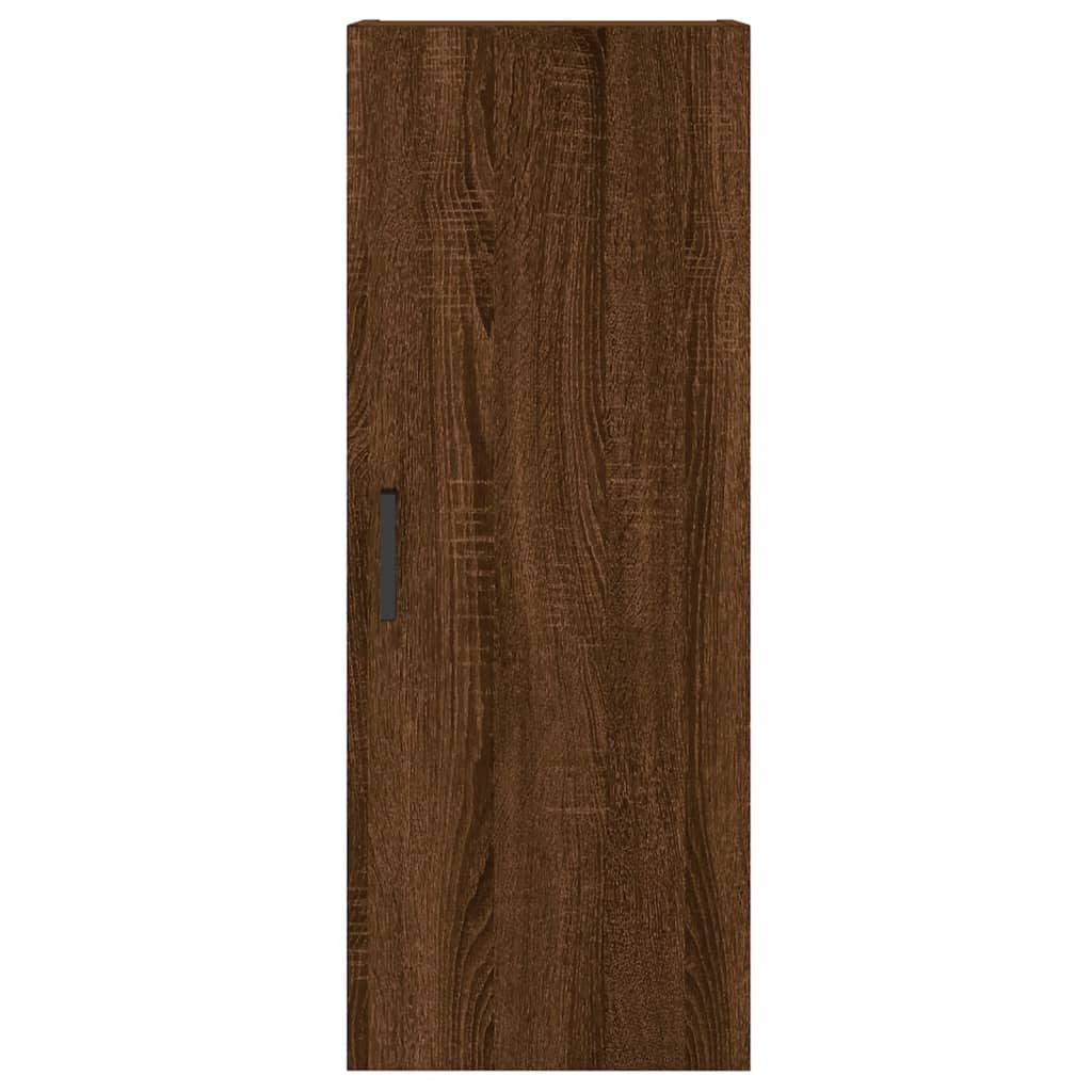 Wall Mounted Cabinet Brown Oak 34.5x34x90 cm