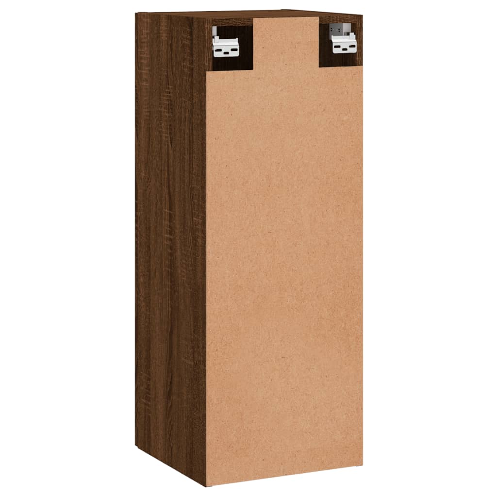 Wall Mounted Cabinet Brown Oak 34.5x34x90 cm