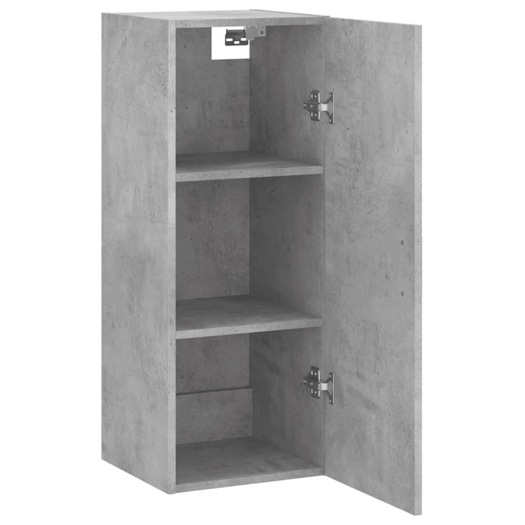 Wall Mounted Cabinet Concrete Grey 34.5x34x90 cm