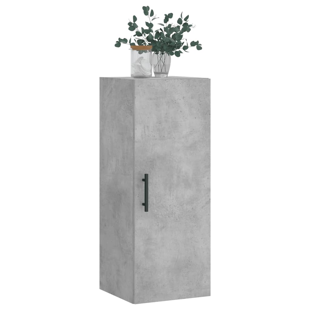 Wall Mounted Cabinet Concrete Grey 34.5x34x90 cm