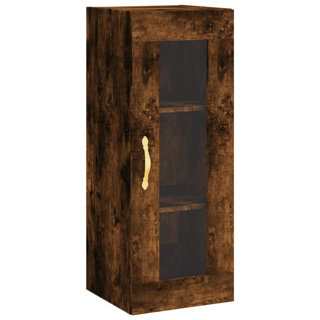 Wall Mounted Cabinet Smoked Oak 34.5x34x90 cm