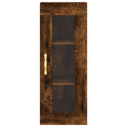 Wall Mounted Cabinet Smoked Oak 34.5x34x90 cm