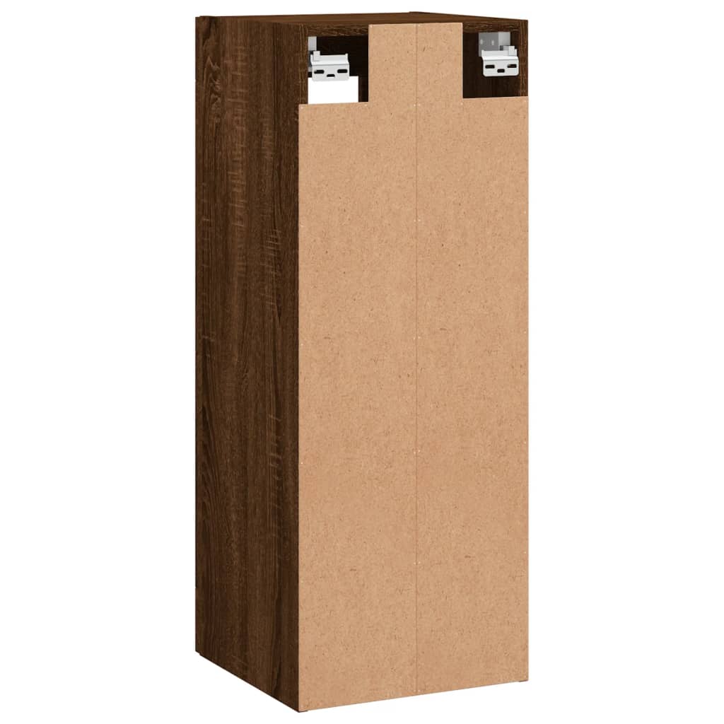 Wall Mounted Cabinet Brown Oak 34.5x34x90 cm