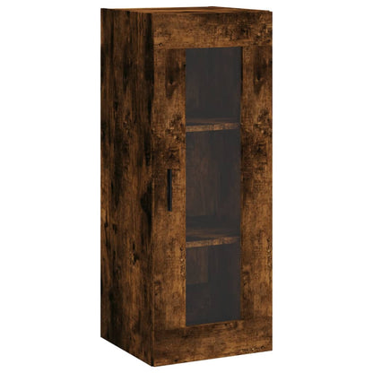 Wall Mounted Cabinet Smoked Oak 34.5x34x90 cm