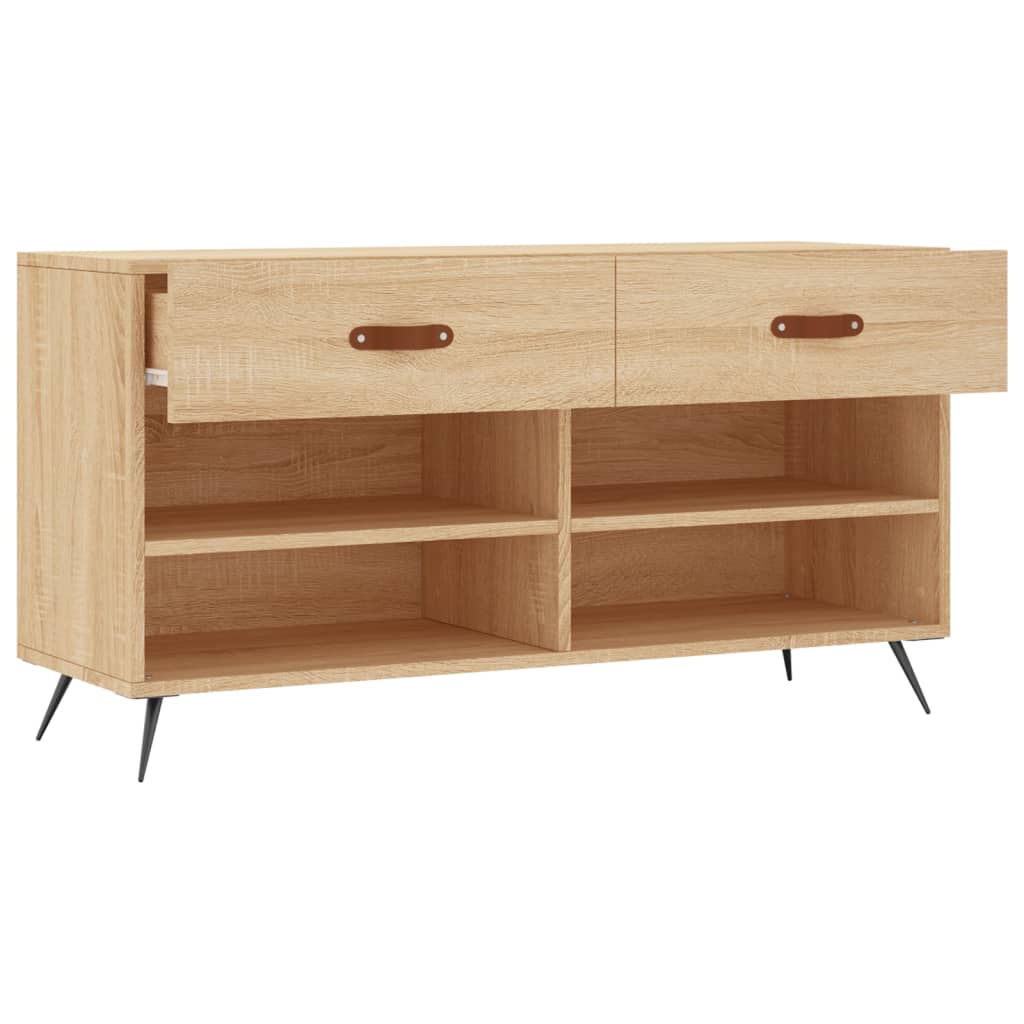 Shoe Bench Sonoma Oak 102x35x55 cm Engineered Wood