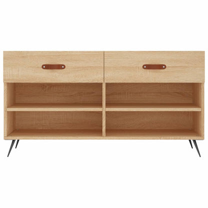 Shoe Bench Sonoma Oak 102x35x55 cm Engineered Wood