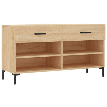 Shoe Bench Sonoma Oak 102x35x55 cm Engineered Wood