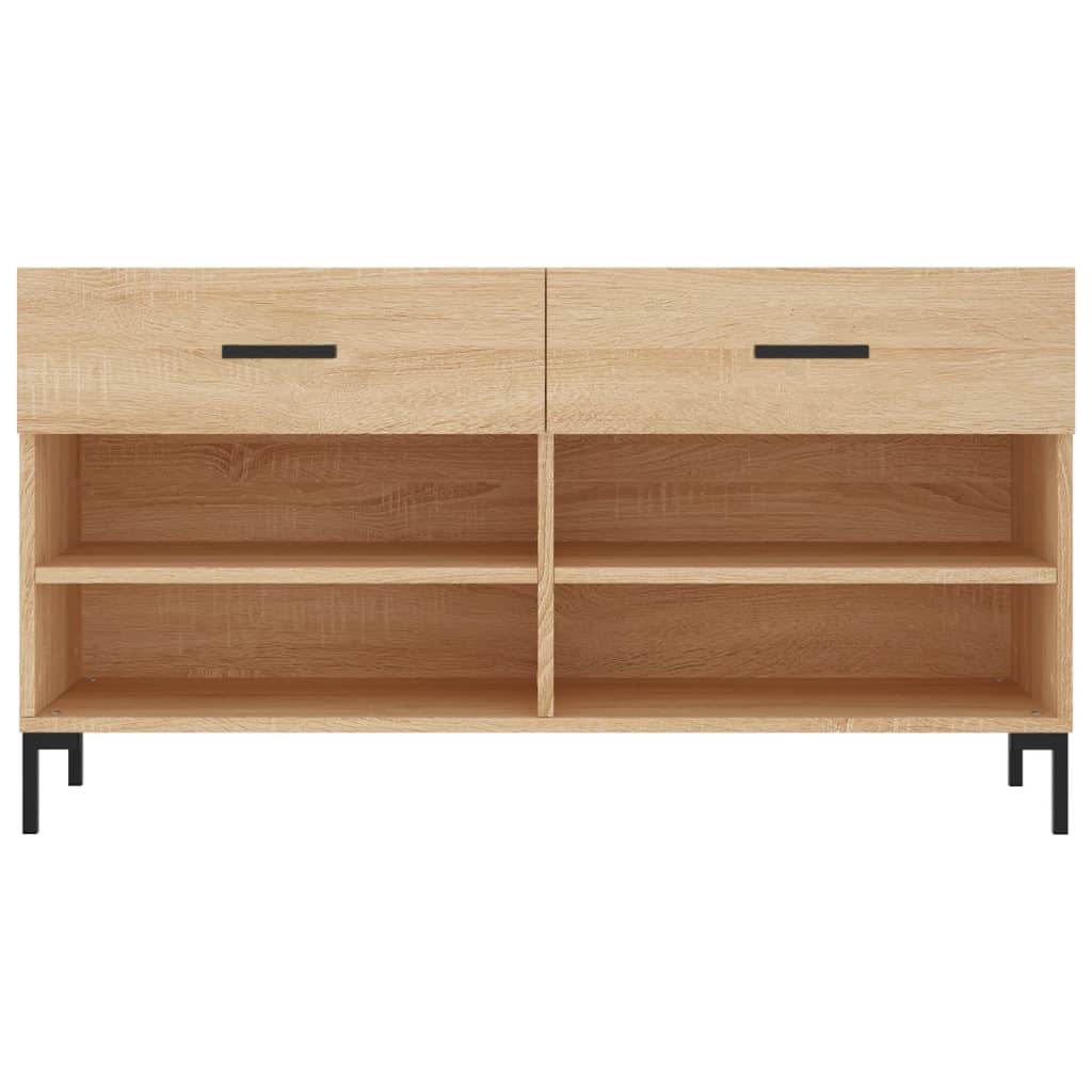 Shoe Bench Sonoma Oak 102x35x55 cm Engineered Wood