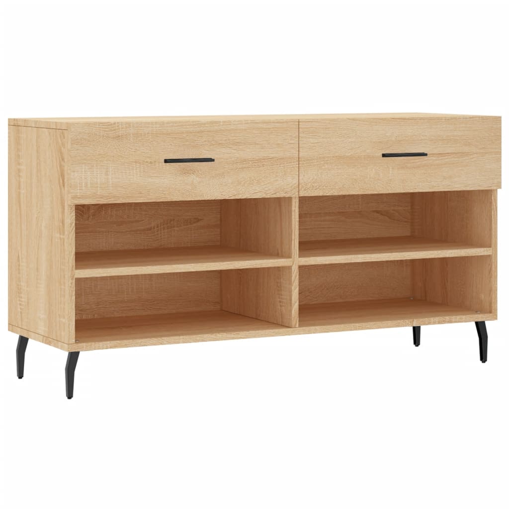 Shoe Bench Sonoma Oak 102x35x55 cm Engineered Wood