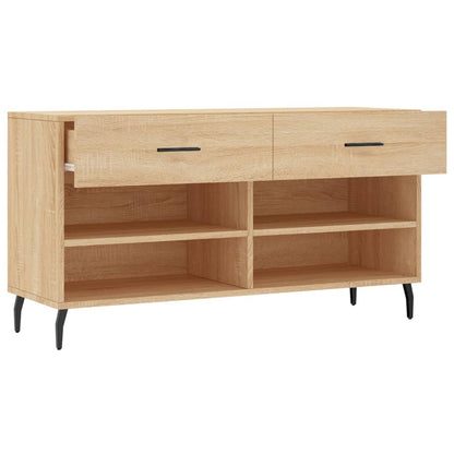 Shoe Bench Sonoma Oak 102x35x55 cm Engineered Wood