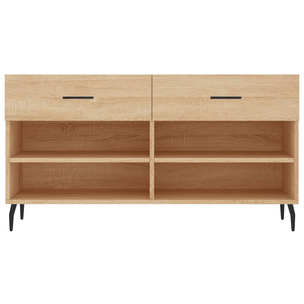 Shoe Bench Sonoma Oak 102x35x55 cm Engineered Wood