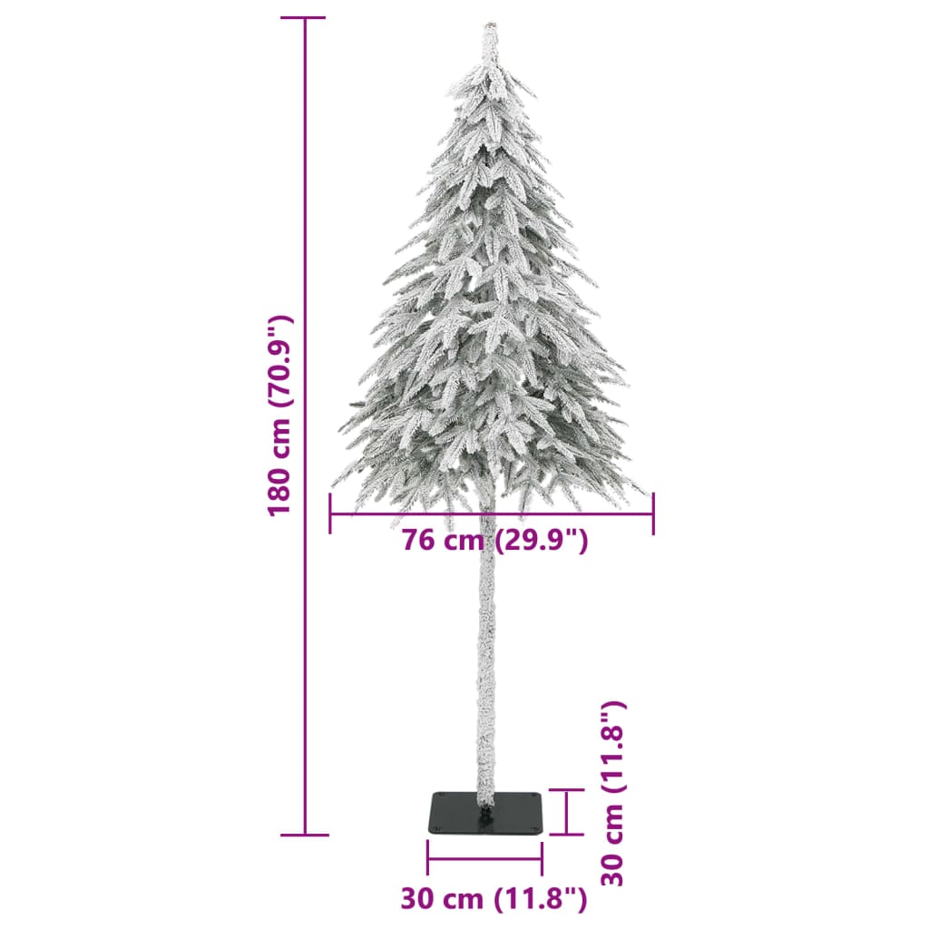 Artificial Christmas Tree with Flocked Snow 180 cm