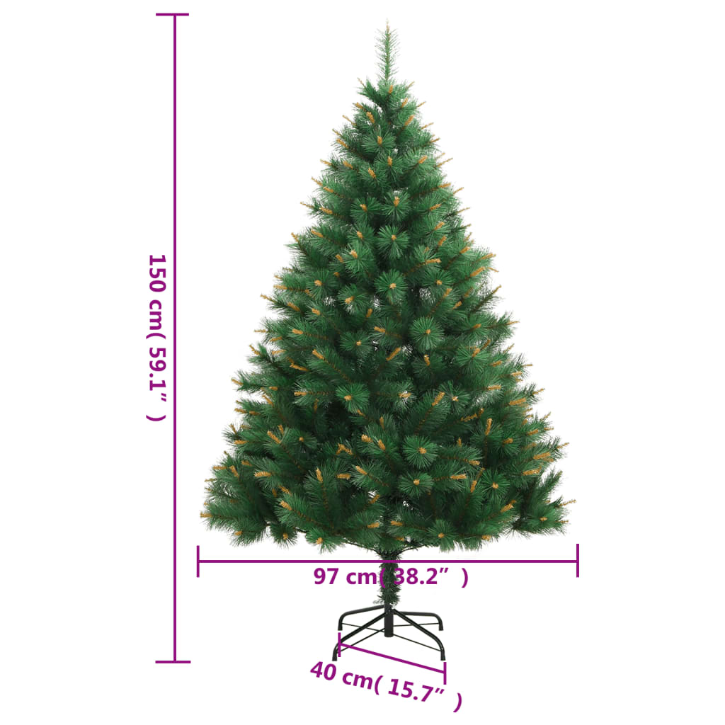 Artificial Hinged Christmas Tree with Stand 150 cm