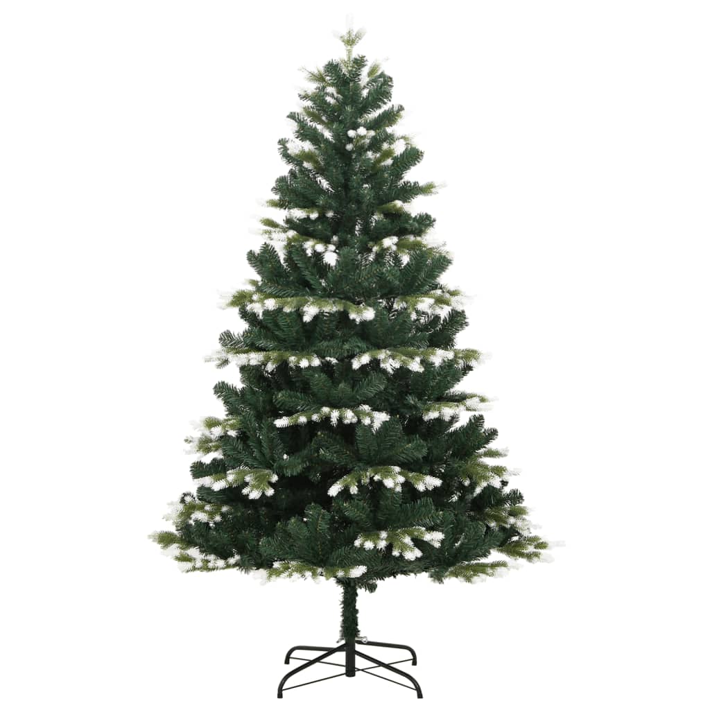 Artificial Hinged Christmas Tree with Flocked Snow 120 cm