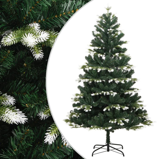 Artificial Hinged Christmas Tree with Flocked Snow 180 cm