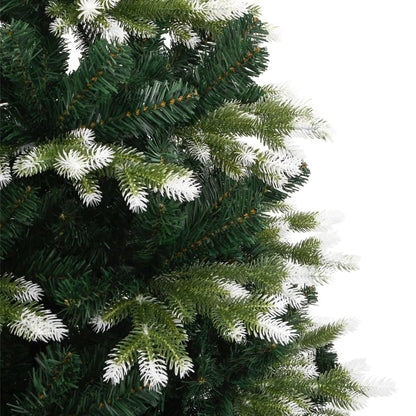 Artificial Hinged Christmas Tree with Flocked Snow 240 cm