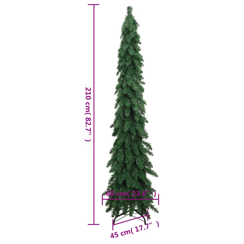 Artificial Pre-lit Christmas Tree with 130 LEDs 210 cm