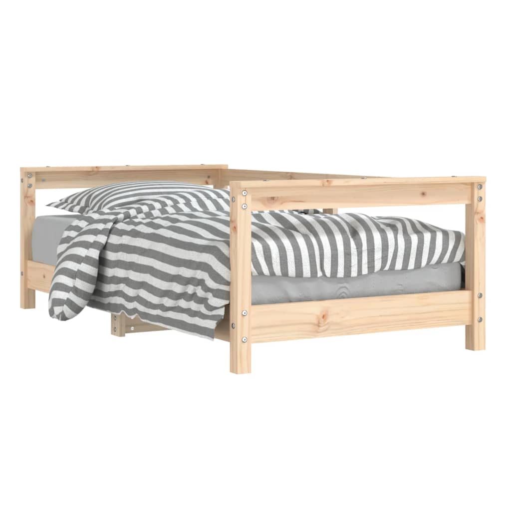 Kids Bed Frame 70x140 cm Solid Wood Pine