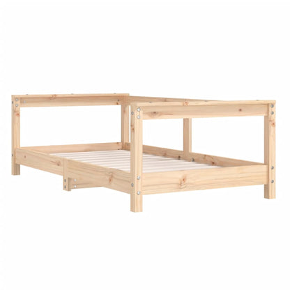 Kids Bed Frame 70x140 cm Solid Wood Pine