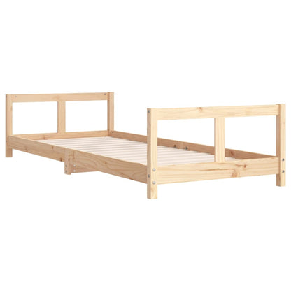 Kids Bed Frame 80x200 cm Solid Wood Pine