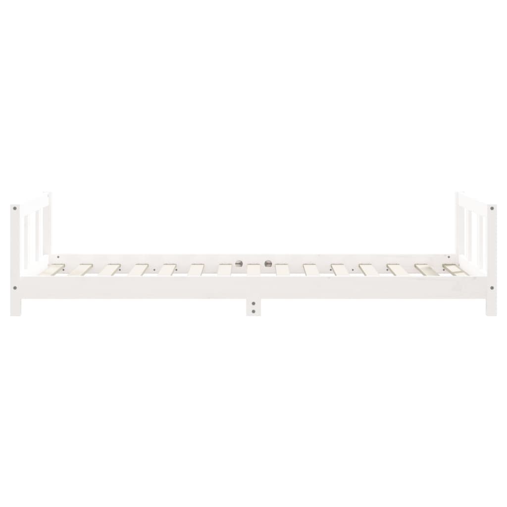 Kids Bed Frame White 90x190 cm Solid Wood Pine